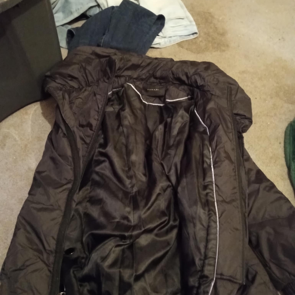 Tahari Black Puffer Jacket